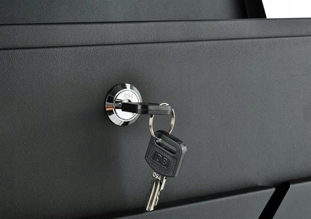 Skrzynka Tubą Pocztowa Listy Antracyt z GRAWEREM