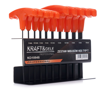 Zestaw 10 imbusów na stojaku KD10948