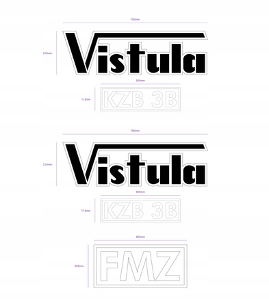 Naklejki na KOMBAJN VISTULA KZB-3B WYSOKIEJ jakość