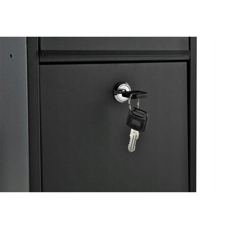 SKRZYNKA POCZTOWA NA LISTY, DUŻA, ANTRACYT GRAFIT