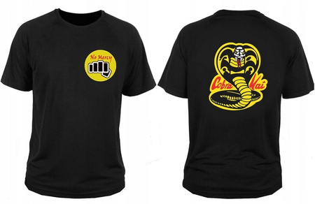 Koszulka dziecięca czarna COBRA KAI Karate KID