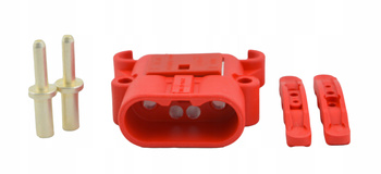 Wtyczka złącze 80A 25mm CZERWONA do wózek widłowy