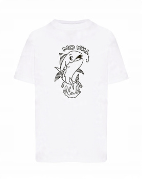 Koszulka T-SHIRT męska dla WĘDKARZA NA RYBY prezent NO KILL biała S