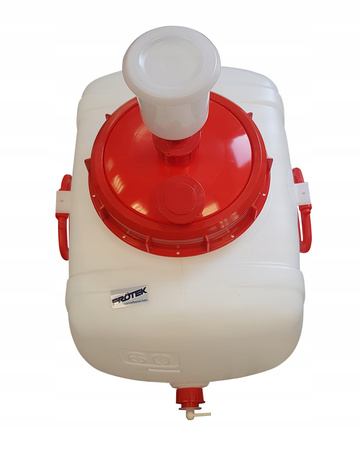 Zbiornik wody 60l z kranem i kompletnym przyłączem