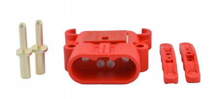 Wtyczka złącze 80A 25mm CZERWONA do wózek widłowy