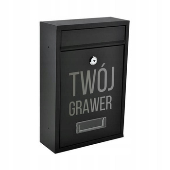 Skrzynka na listy z GRAWEREM GRAWER PROJEKT GRATIS
