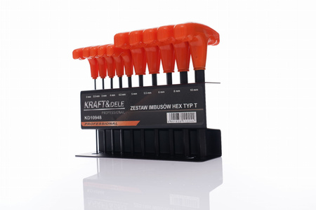 Zestaw 10 imbusów na stojaku KD10948