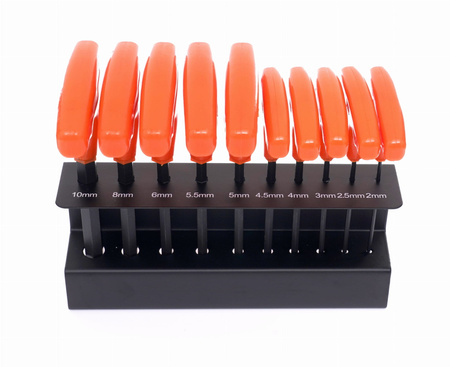 Zestaw 10 imbusów na stojaku KD10948