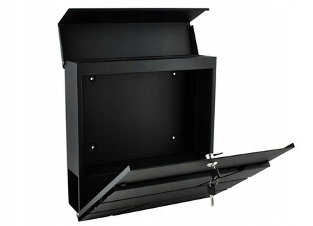 Skrzynka Tubą Pocztowa Listy Antracyt z GRAWEREM