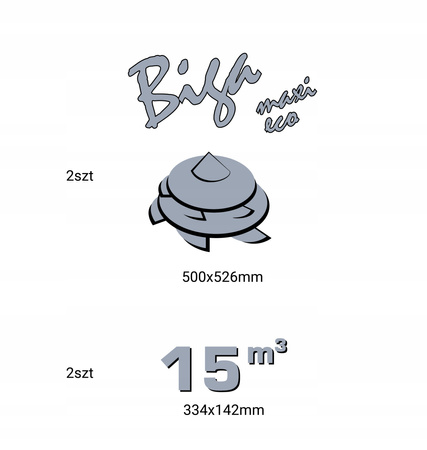 Naklejki na PASZOWÓZ BIGA MAXI ECO 15m3 JAKOŚĆ